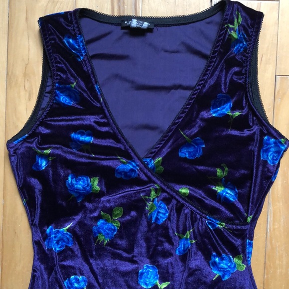 Velvet Bodycon Buffalo Dress - Picture 2 of 3